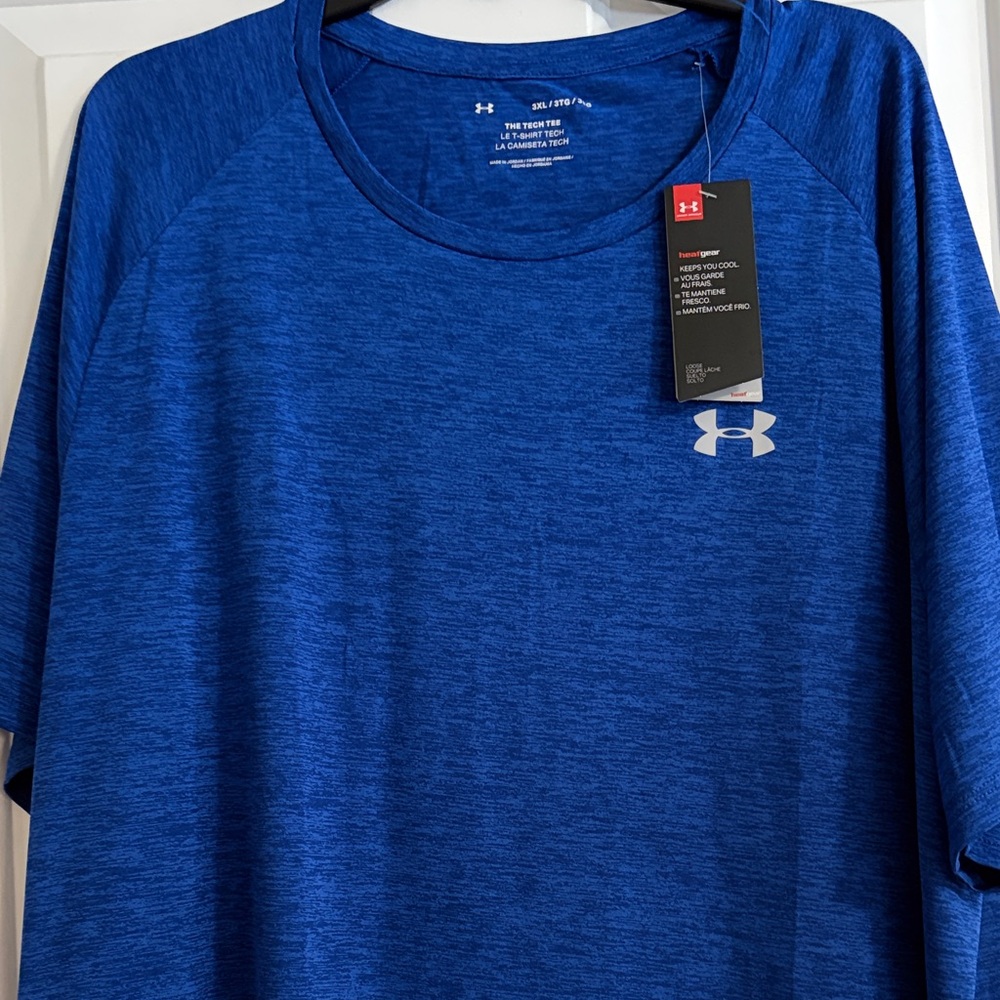 Under Armour Men's Heathered Blue Tee